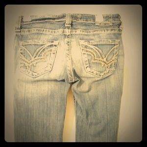 Distressed jeans